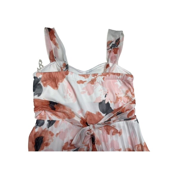 Maurices Floral Dress Women’s S Small White Empire Waist Pleated Knee Length NWT - Picture 4 of 13